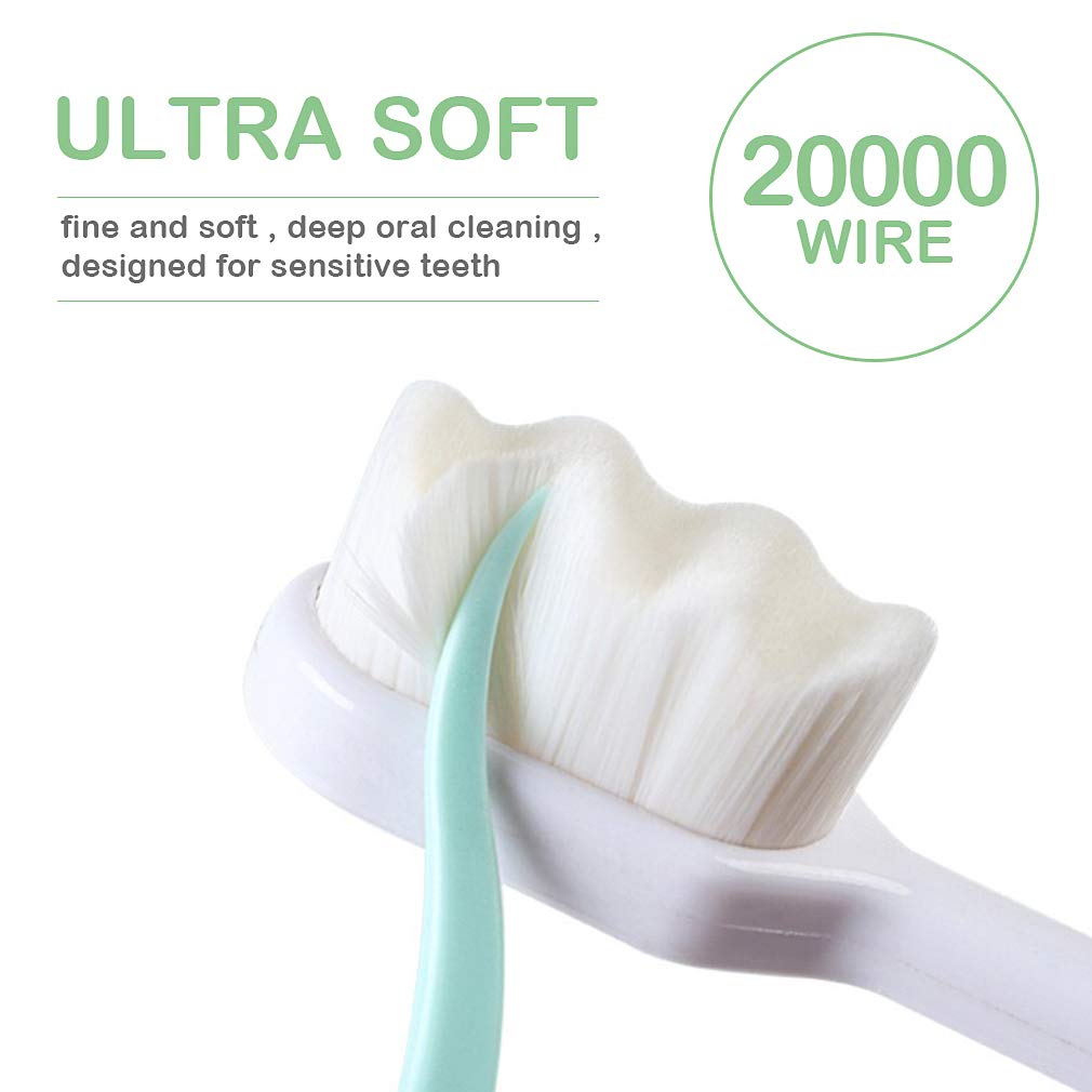 Ultra-soft toothbrush bristles designed for sensitive gums