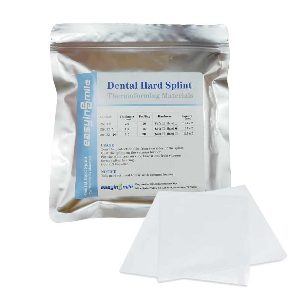Easyinsmile Dental Lab hard splint vacuum forming sheet 1.5mm in packaging