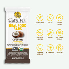 EatToHeal coconut bar in fridge preserves freshness and flavor