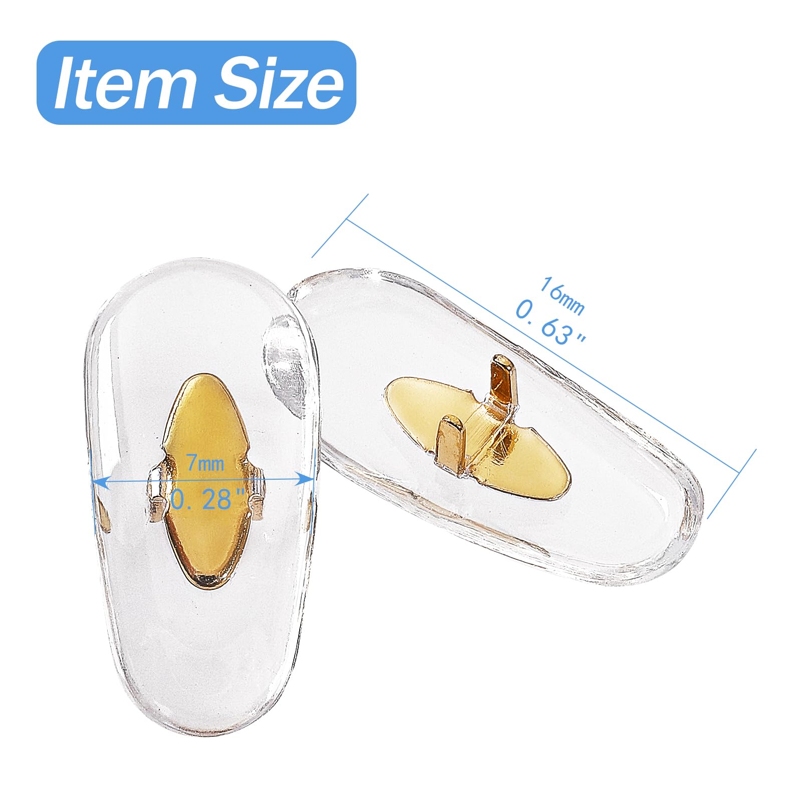 Ray-Ban clip-on style nose pads compatible with RB3025 frames