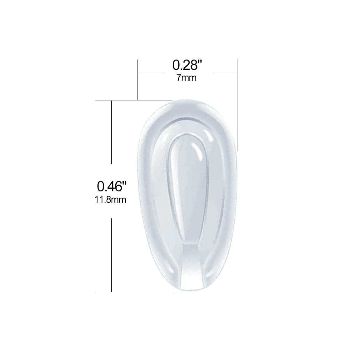 Airbag-style silicone nose pads for Oakley eyewear - 5 pieces
