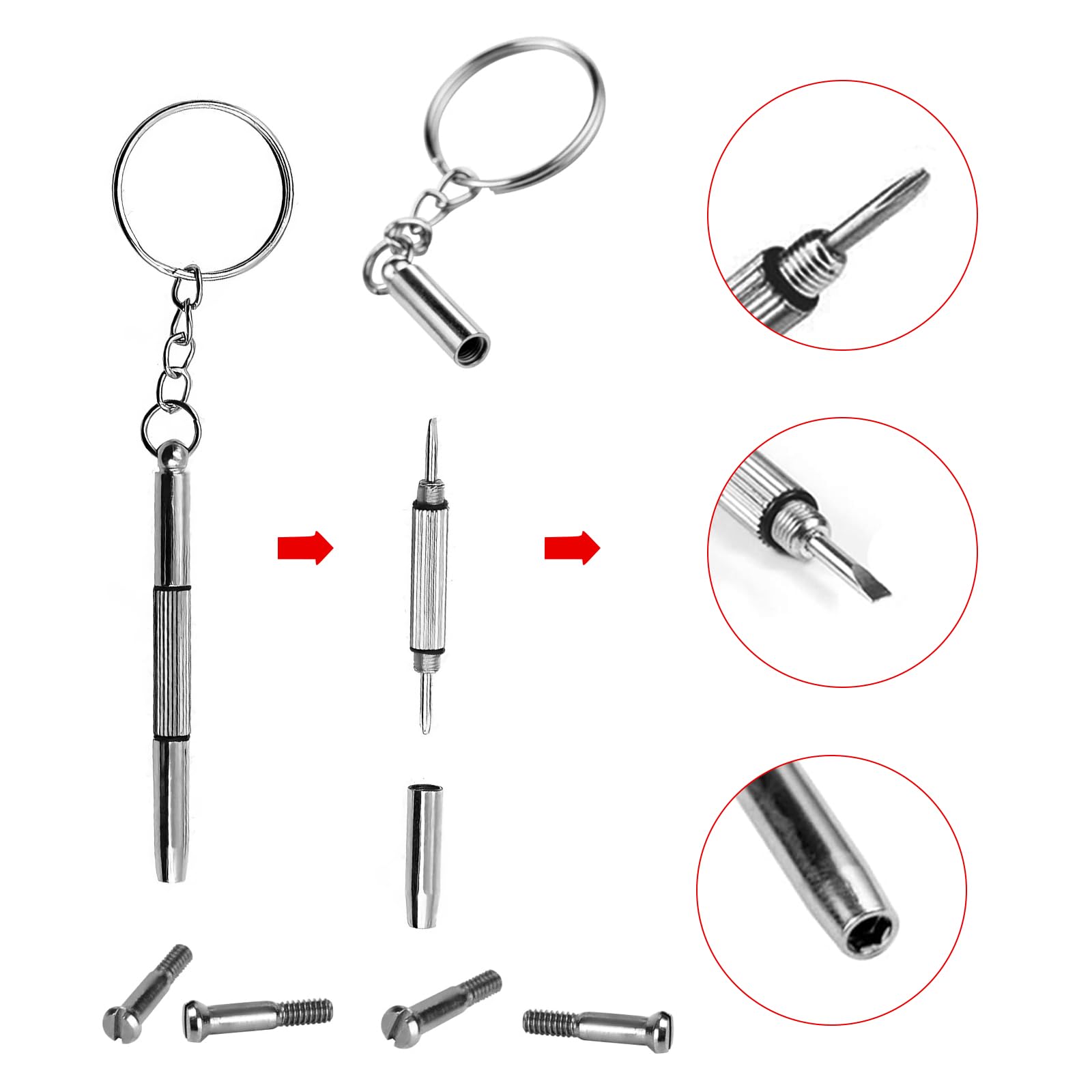 Eazean hinge screw replacement kit packaging and contents