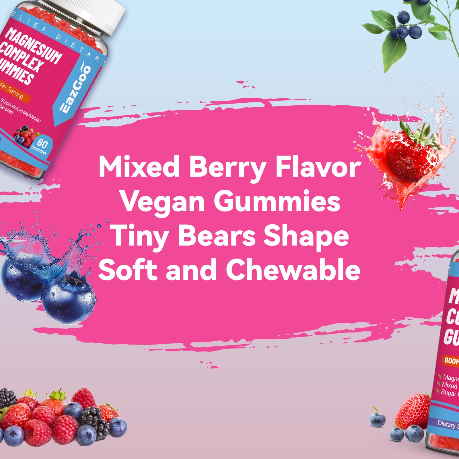 Sugar-free gummies with plant-based sweeteners xylitol and erythritol