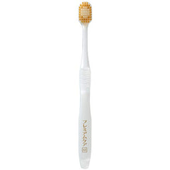 Close-up of the 6-column bristles on Ebisu toothbrush