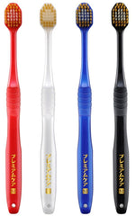 Ergonomic polypropylene handle on Ebisu toothbrush