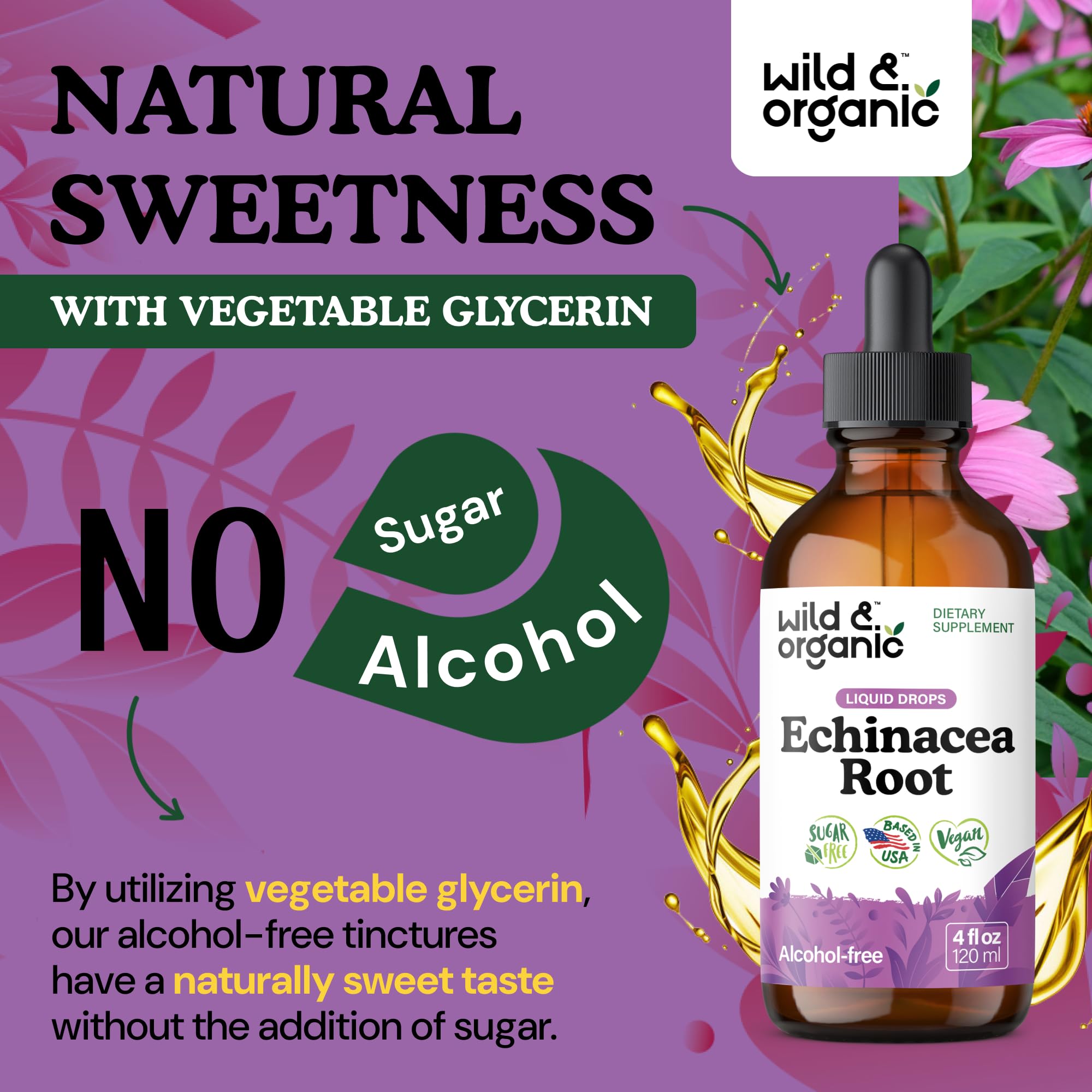 Echinacea root tincture ingredients label