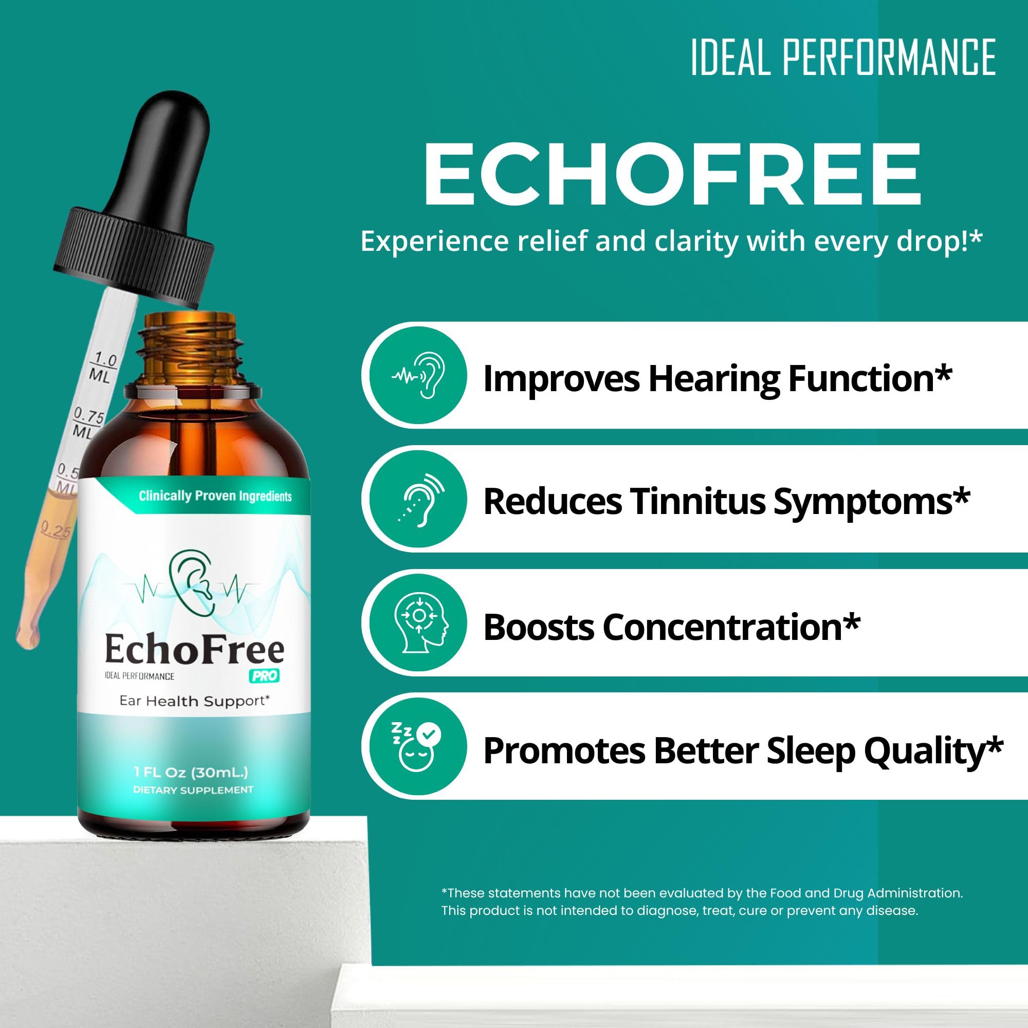 Echo Free All Natural formula bottle label