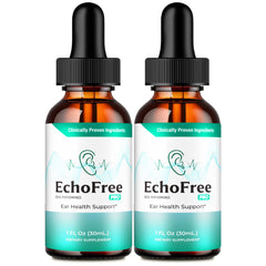Echo Free Tinnitus Drops bottle - front view