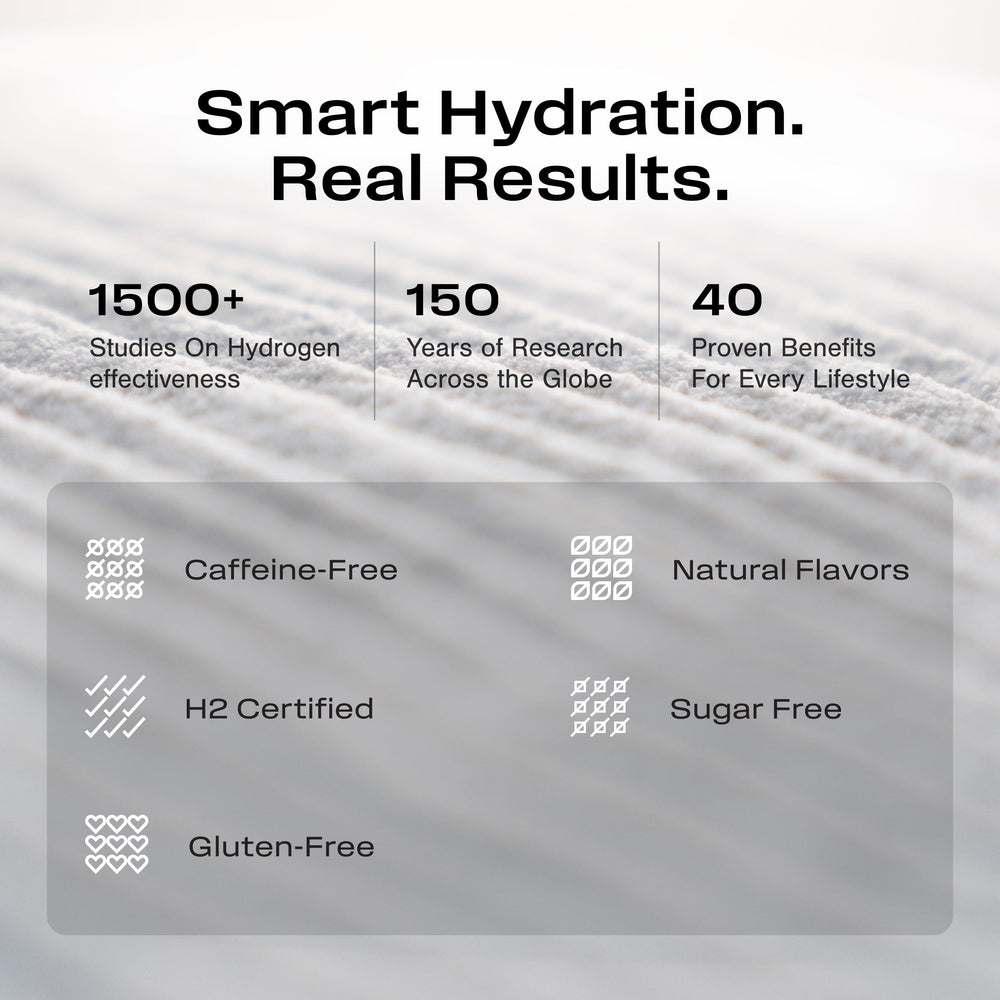 Hydrogen water therapy concept for wellness and longevity
