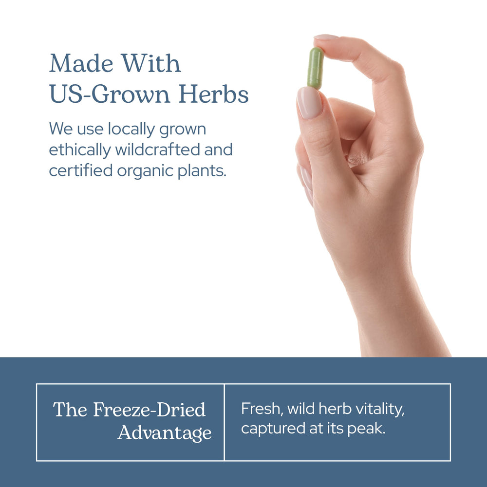 Bottle and capsules with natural, eco-friendly design