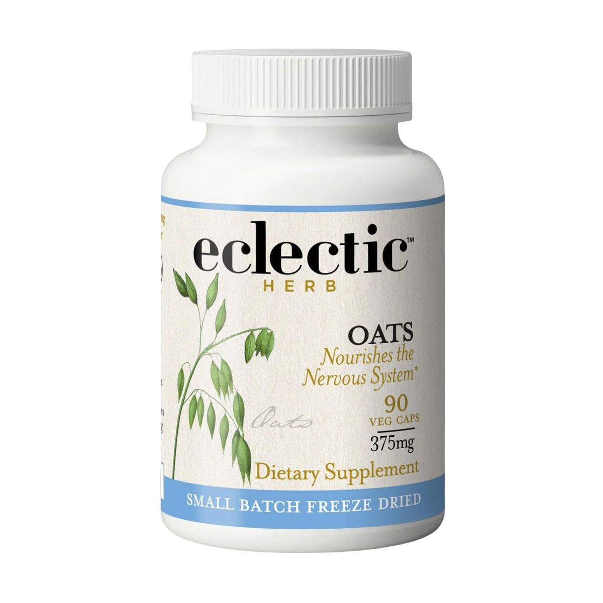 Eclectic Herb Oats Capsules bottle front view