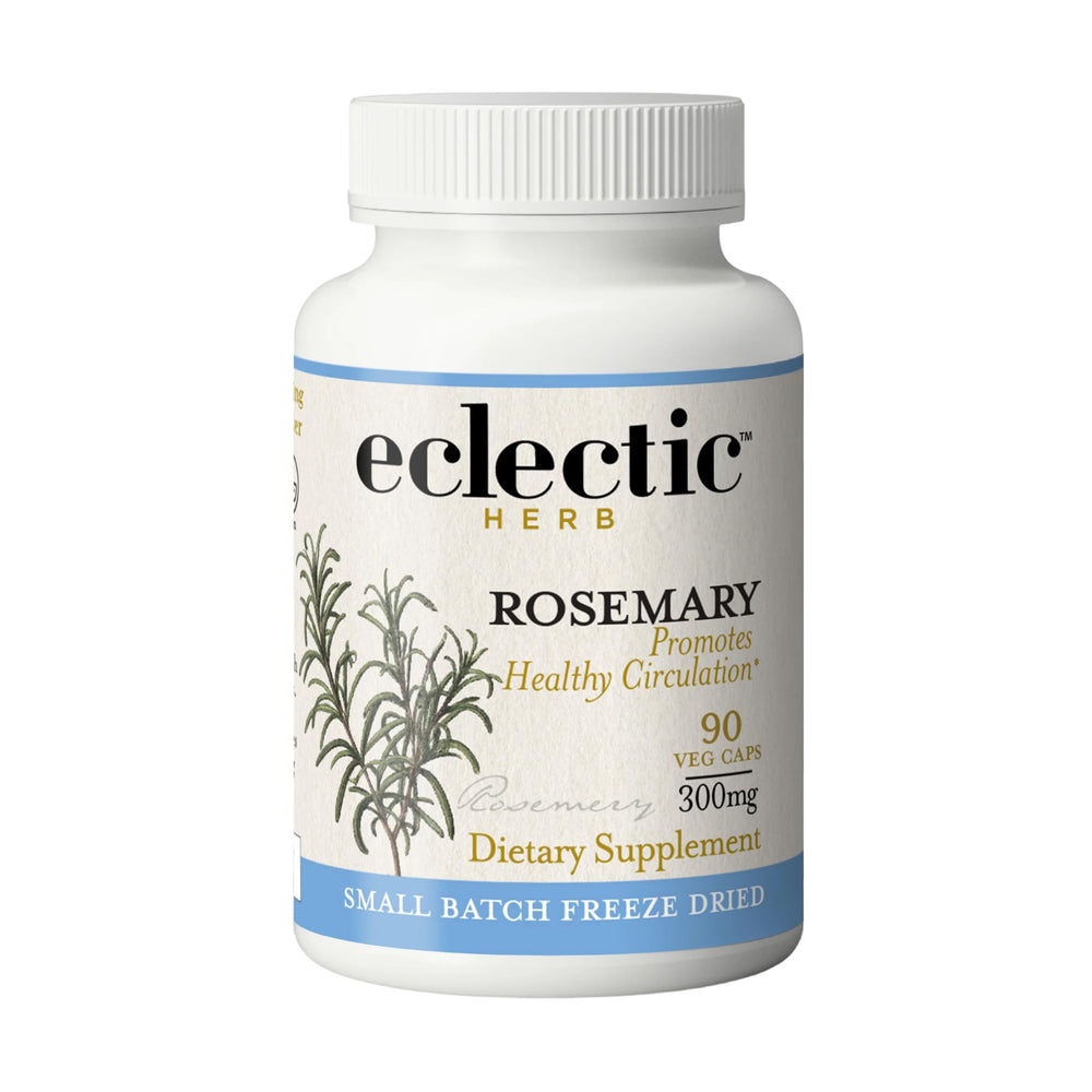 Eclectic Herb Rosemary Capsules bottle – front view