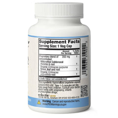 Sustainably grown, lab-tested herbal supplement packaging