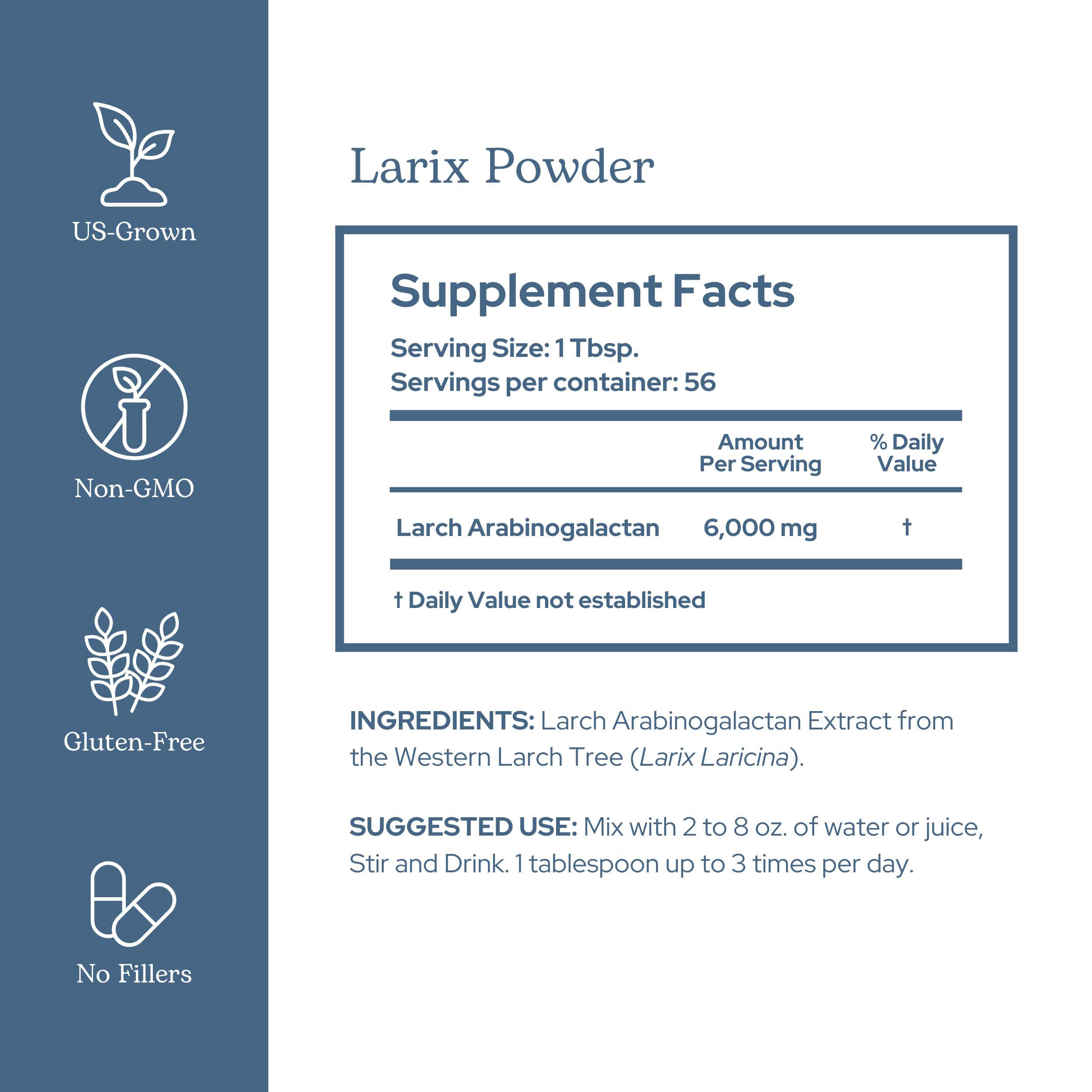 Measuring scoop with Larix Immune Support powder