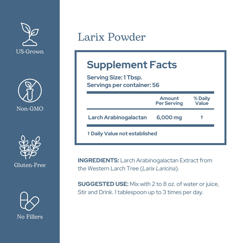 Measuring scoop with Larix Immune Support powder