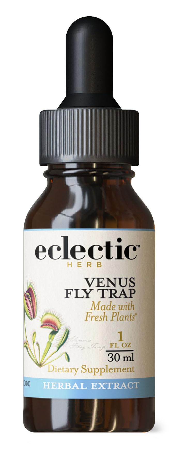 Eclectic Institute Venus Fly Trap O pink bottle front view for daily supplement use