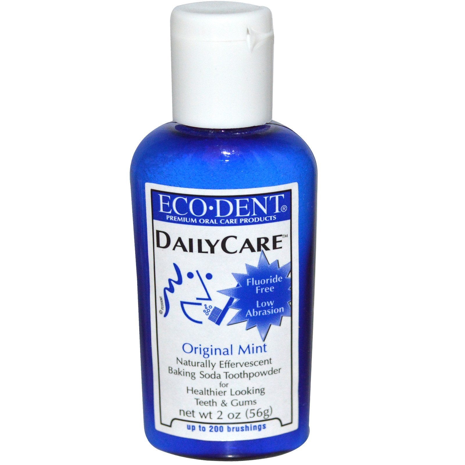 Eco-Dent Daily Care Baking Soda Toothpowder Original Mint 2 oz (56 g) pack of 3