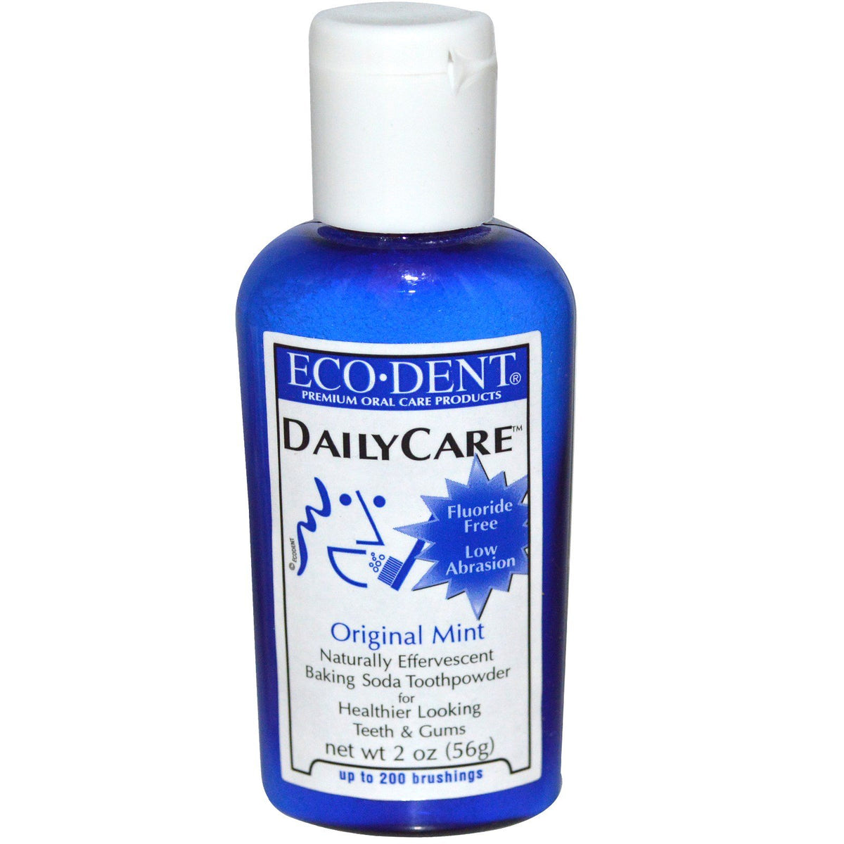 Eco-Dent Daily Care Baking Soda Toothpowder Original Mint 2 oz (56 g) pack of 3