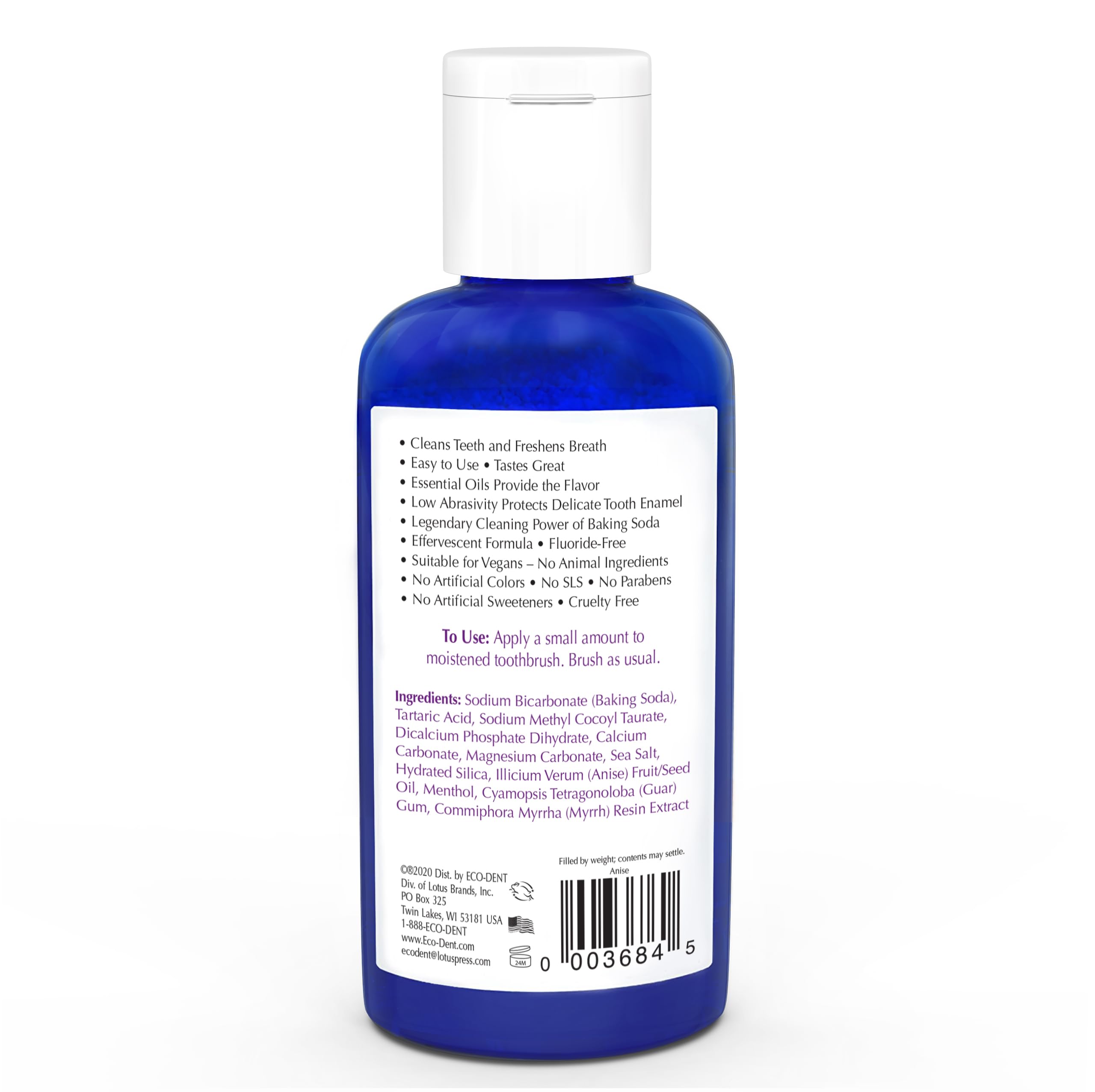 DailyRinse single-use pack included with Eco-Dent DailyCare