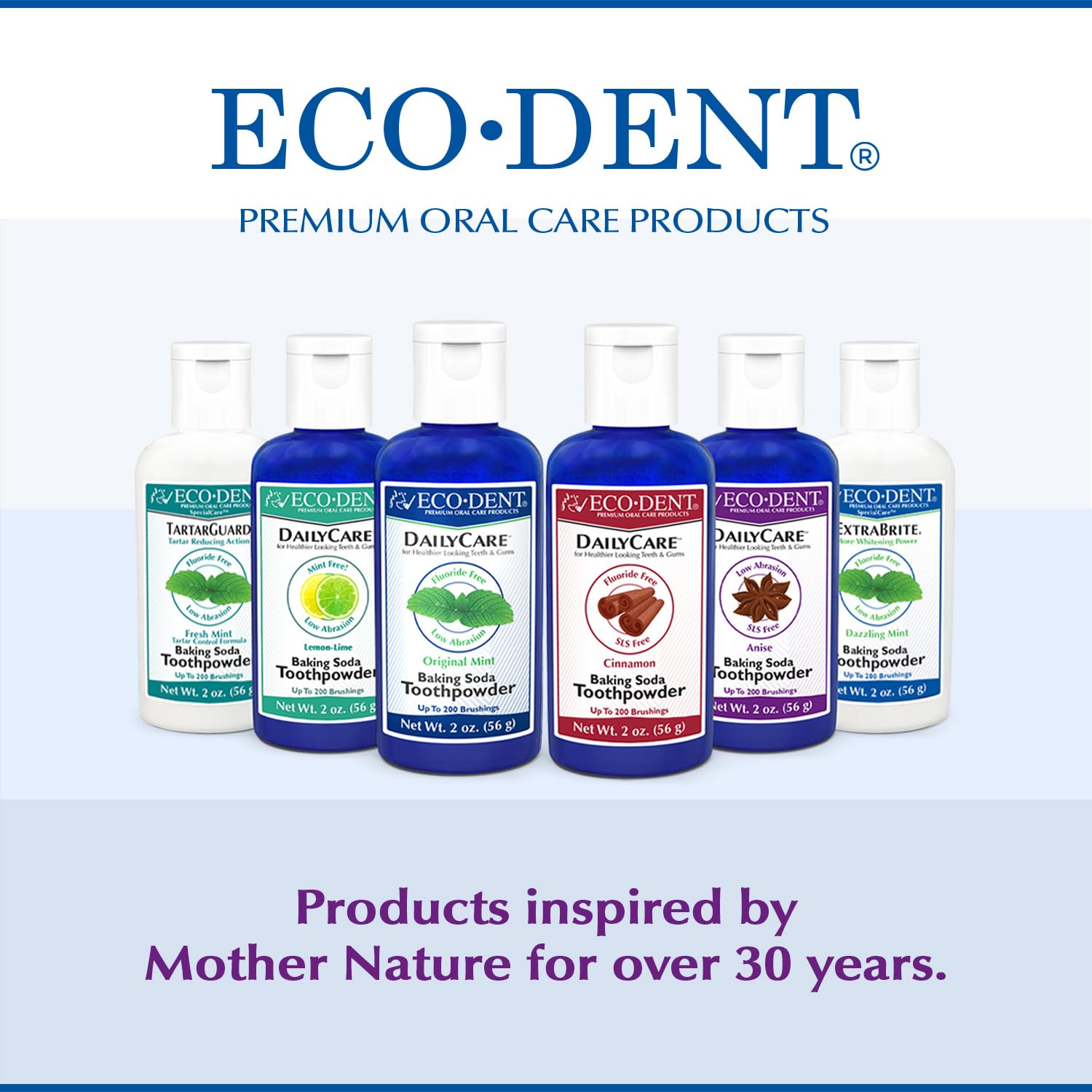 Dentist-recommended symbol for Eco-Dent DailyCare