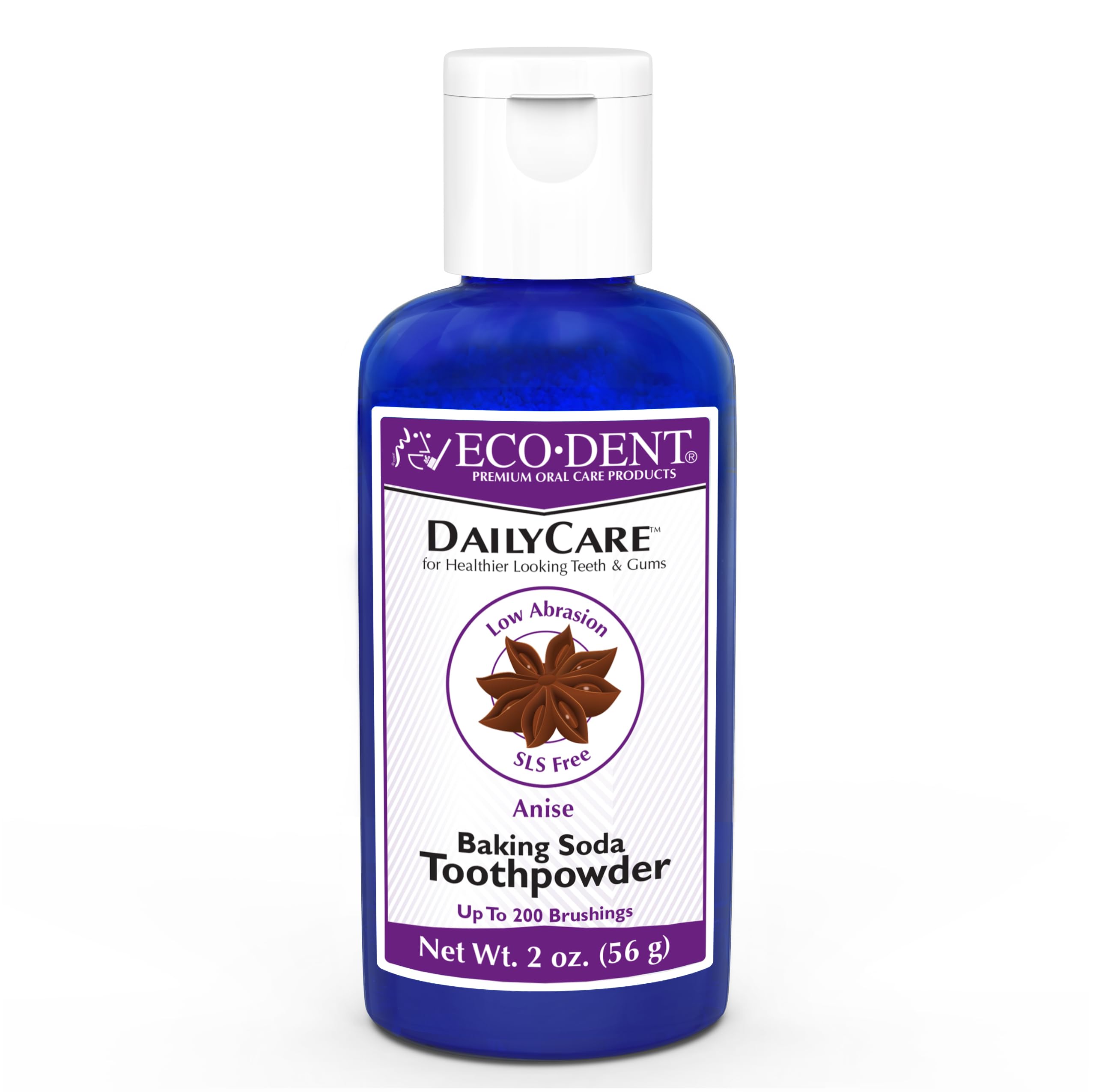 Eco-Dent DailyCare Toothpowder 2 oz with anise flavor