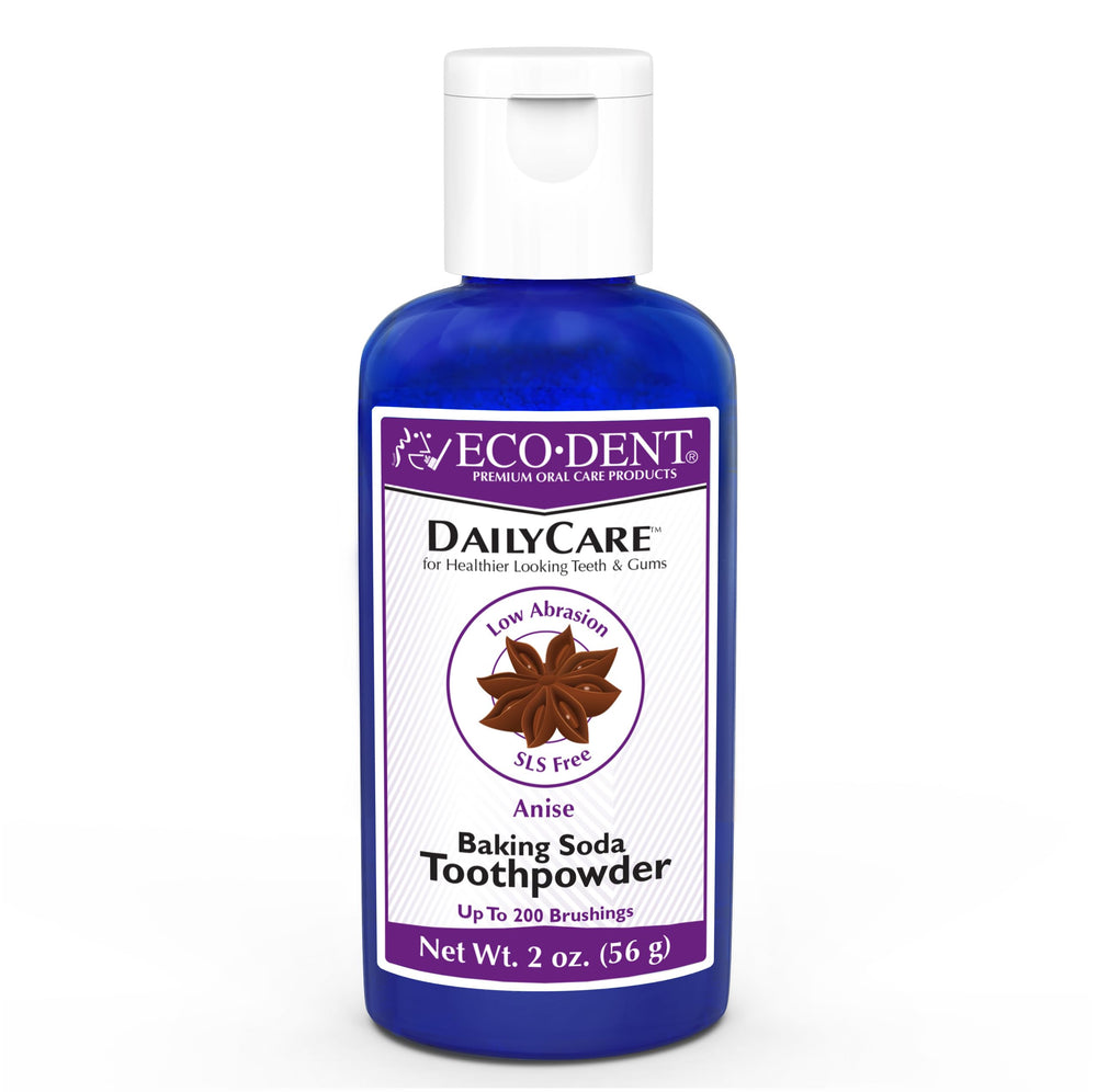 Eco-Dent DailyCare Toothpowder 2 oz with anise flavor