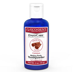 Eco-Dent DailyCare Cinnamon Toothpowder bottle front view