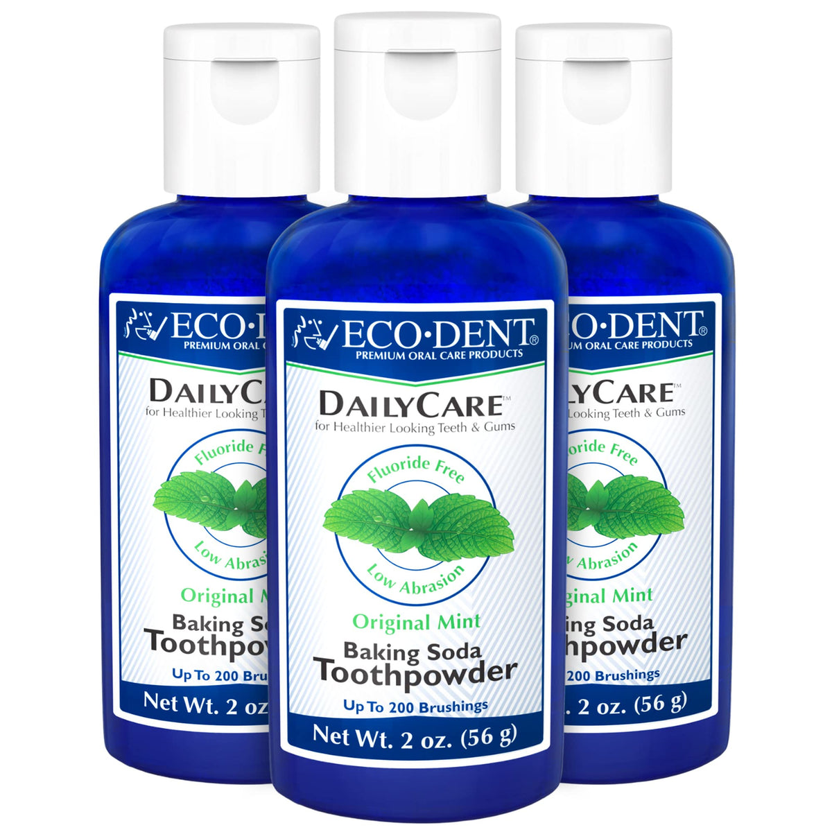 Eco-Dent DailyCare Mint Toothpowder packaging and jar