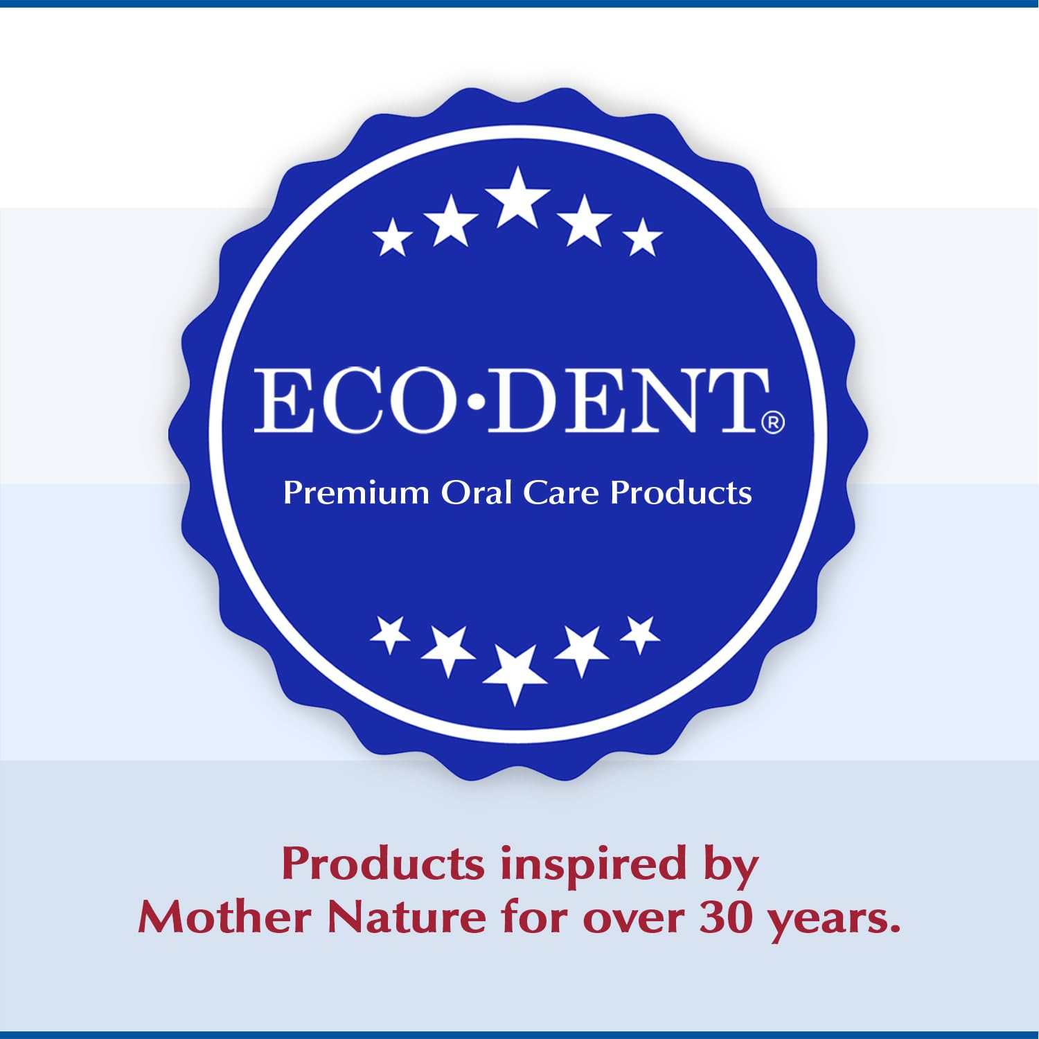 Packaging with vegan and cruelty-free icons on Eco-Dent
