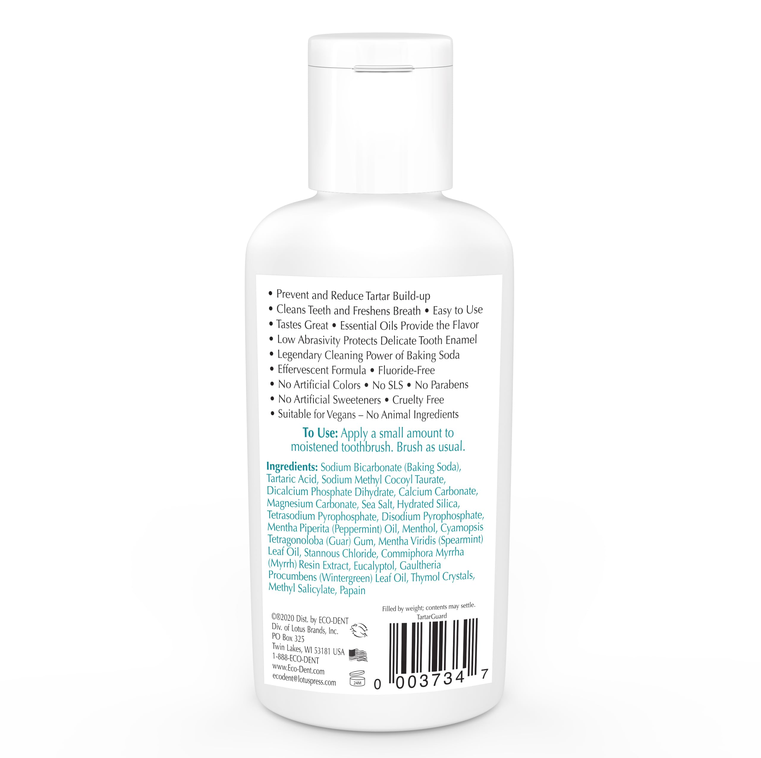 Scooping baking soda toothpowder for tartar control