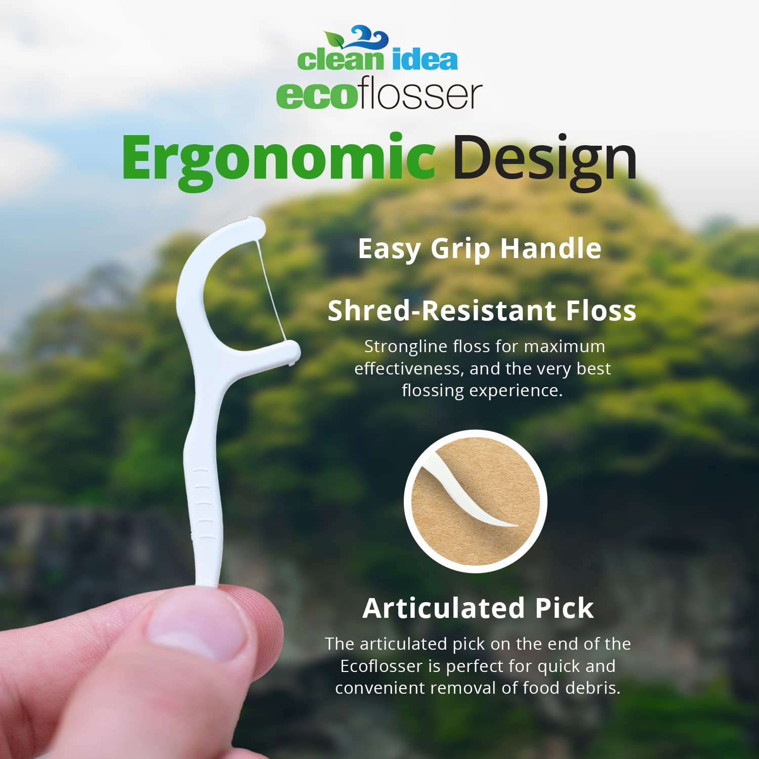 Dental floss picks suitable for adults and kids