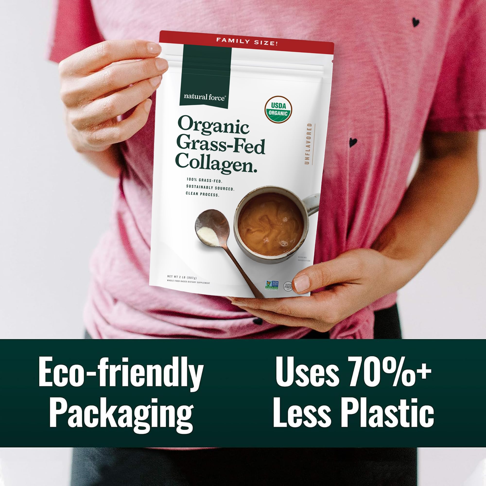 Eco-friendly packaging for Natural Force collagen