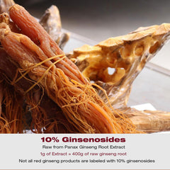 60 servings per bag label on ECO-TASTE Ginseng Root Extract Powder