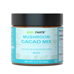 Product packaging for ECO-TASTE Mushroom Cacao Mix