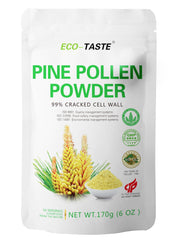 ECO-TASTE Pine Pollen Powder 6oz bottle with label