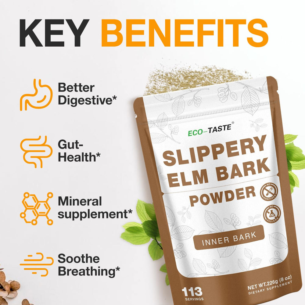 Close-up of slippery elm powder texture