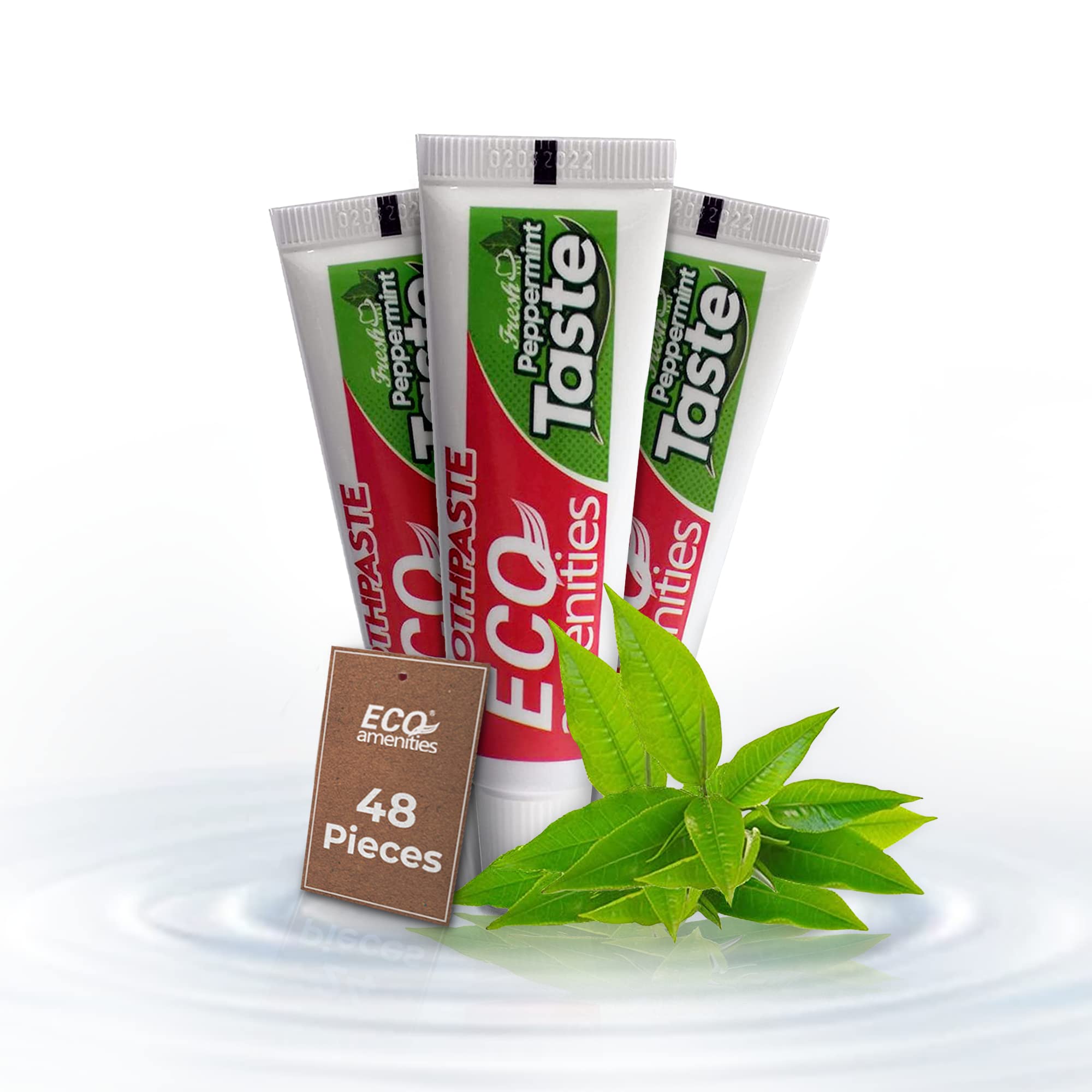 48-count bulk pack of 1oz peppermint toothpaste tubes for hotels