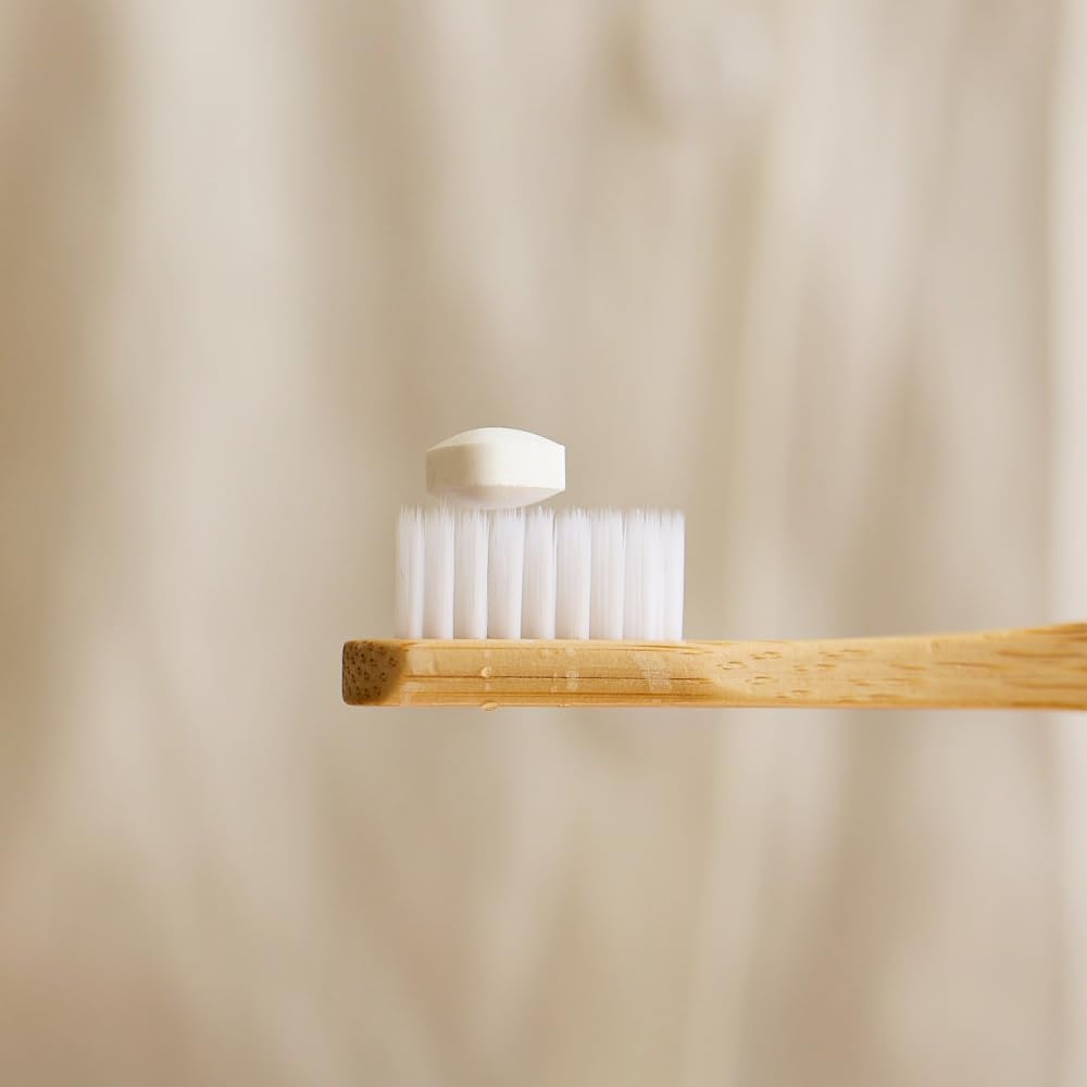 Travel-ready Greenerb Dental Kit with bamboo toothbrush and toothpaste tablets