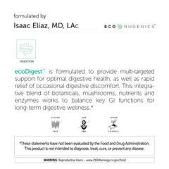 Digestive enzymes blend in EcoDigest including Amylase, Protease and Lipase