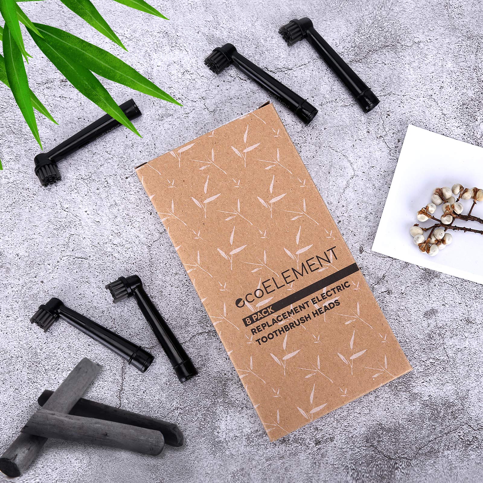 charcoal-infused bristles for stain-fighting cleaning