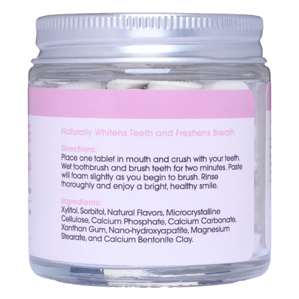 Kids and adults enjoying bubblegum flavor toothpaste tablets