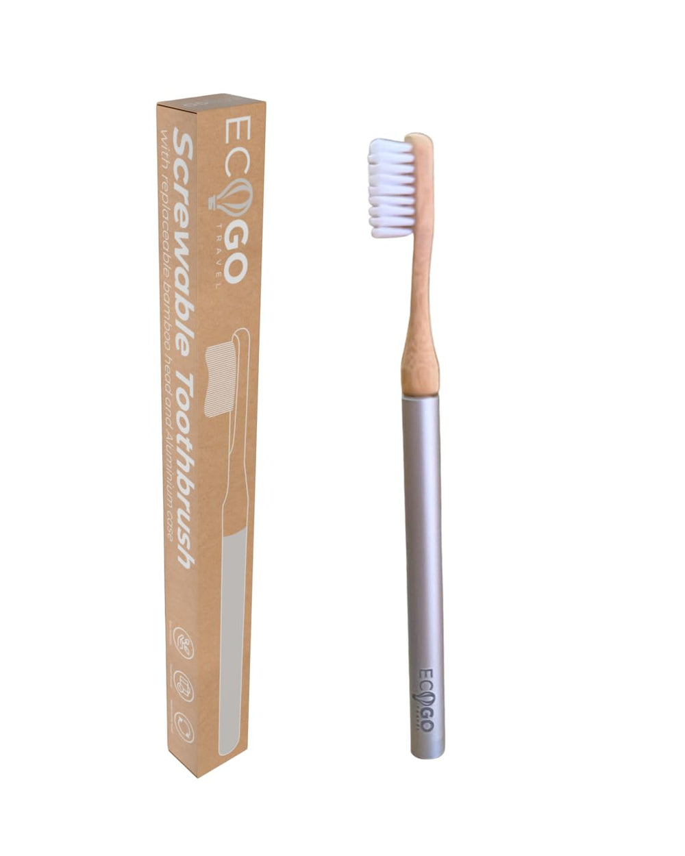 EcoGoTravel screwable toothbrush overall design