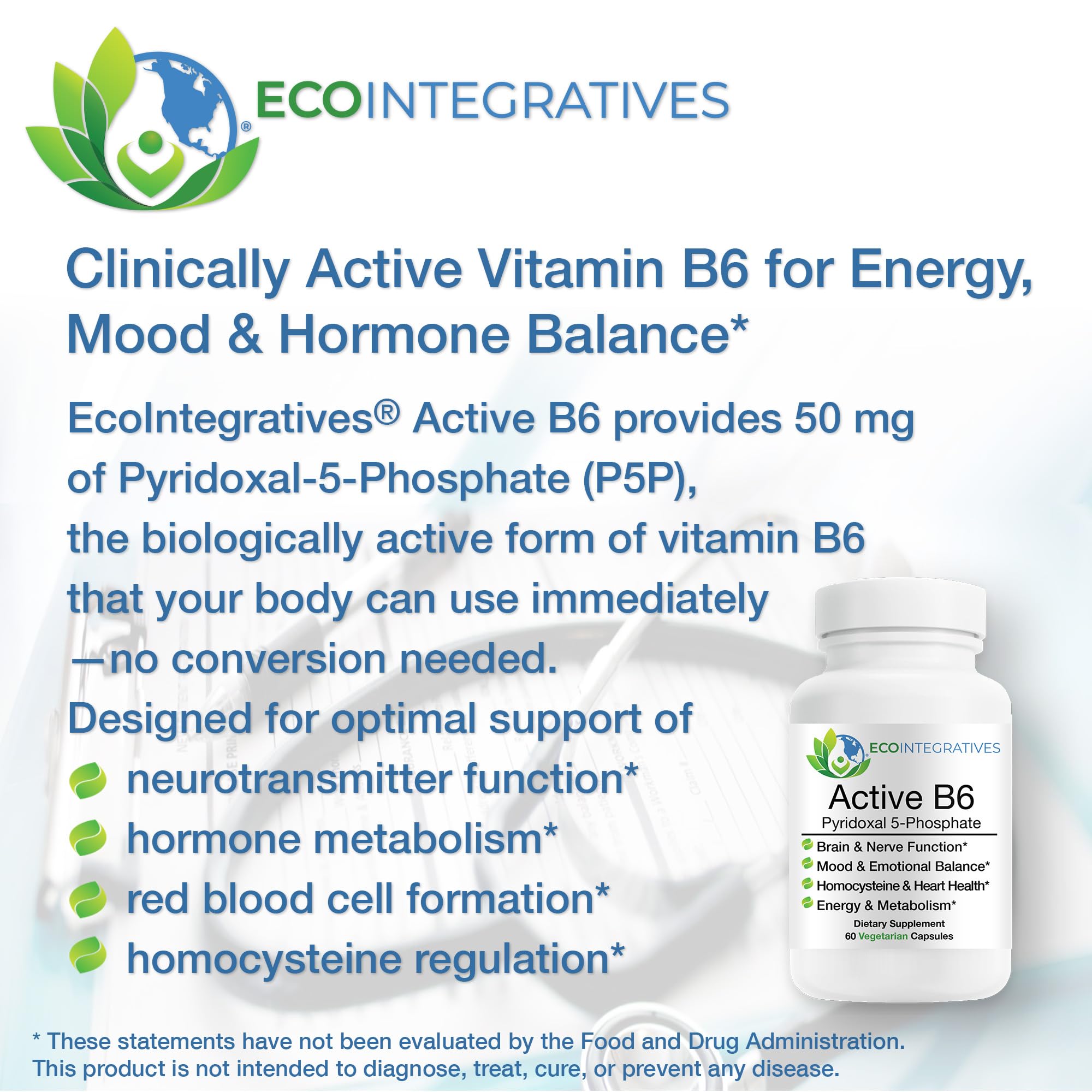 Product label highlighting Pyridoxal 5-Phosphate content
