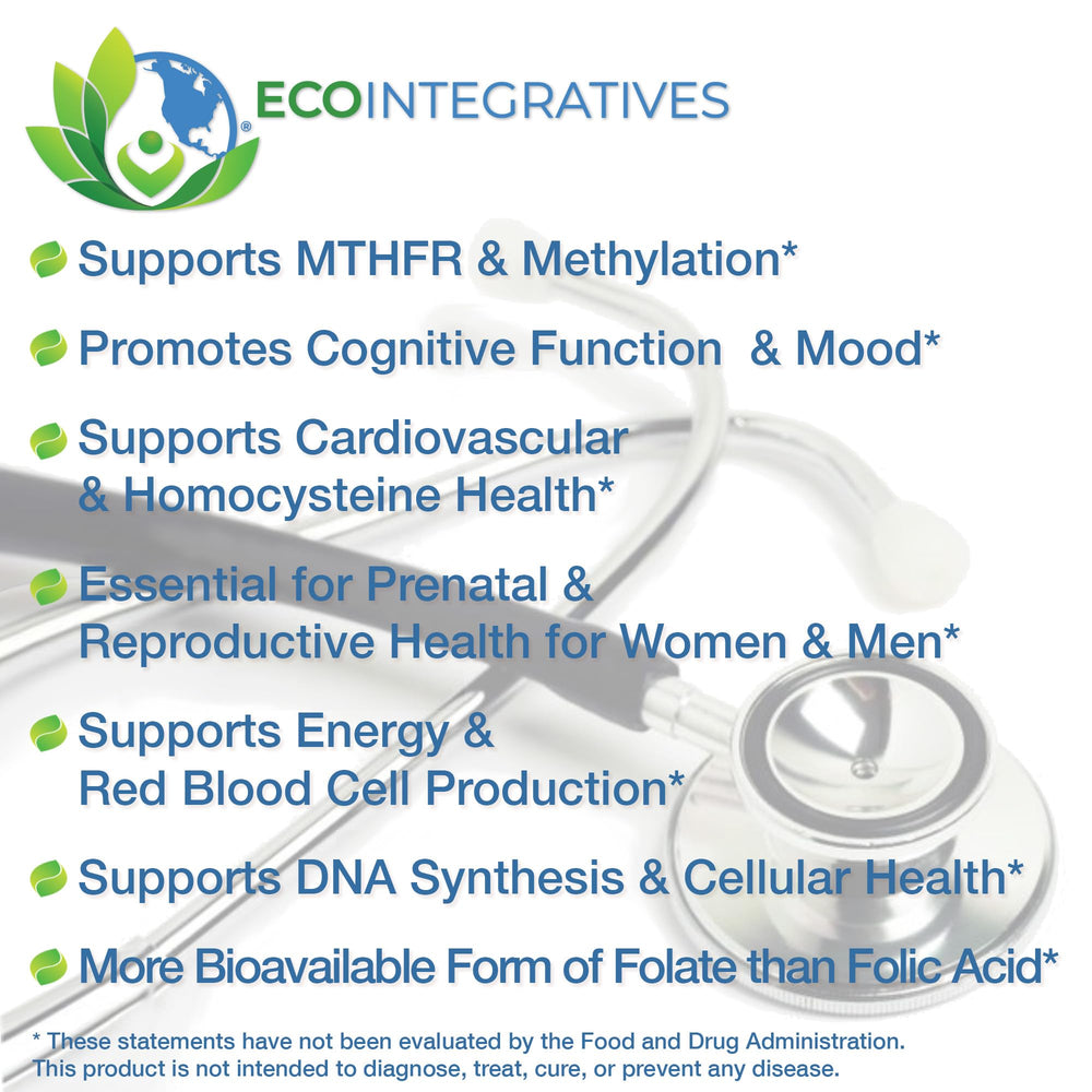 Close-up of 5-MTHF on label with 1000 mcg DFE