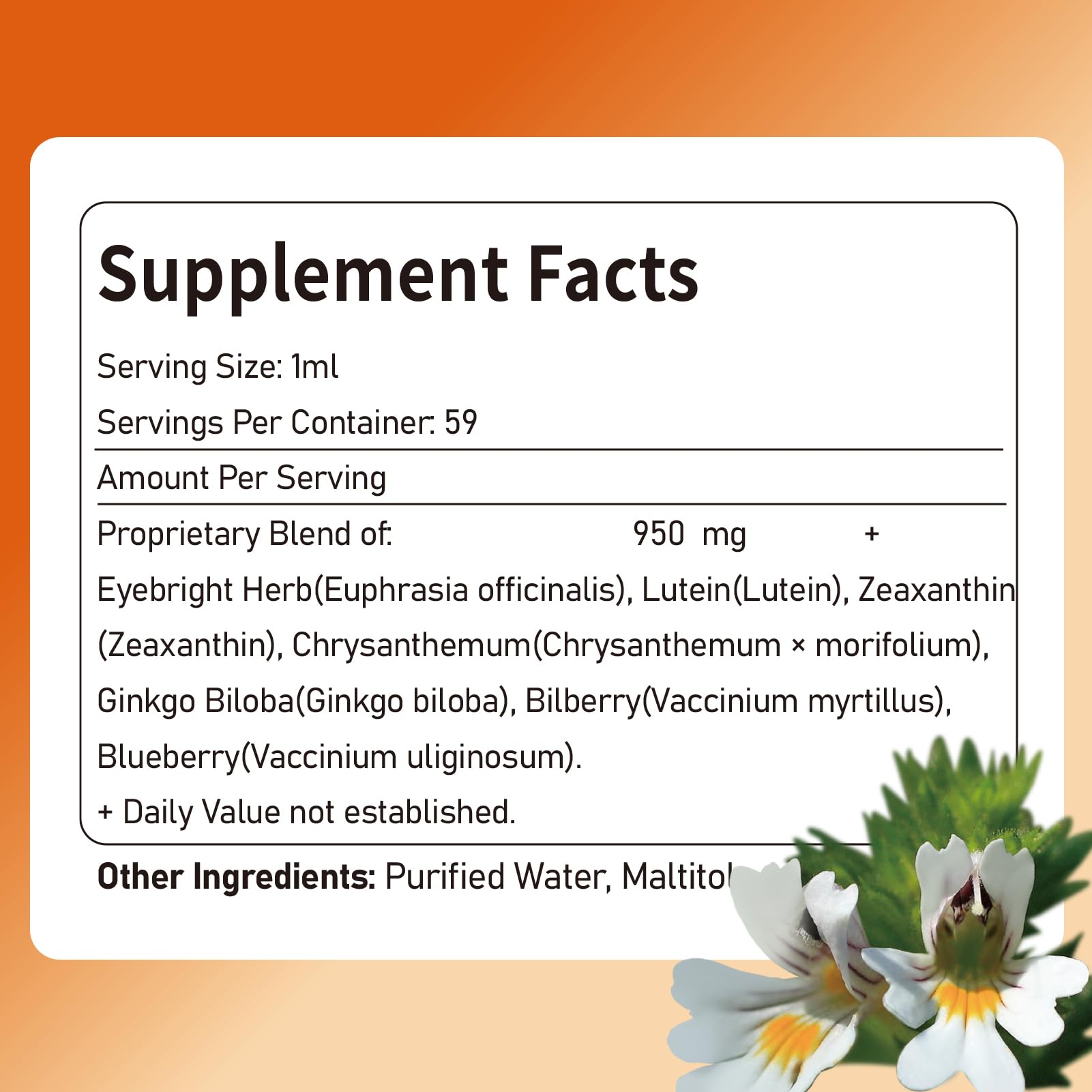 All-in-one eye health supplement packaging