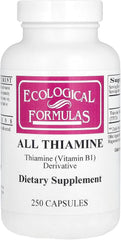 Ecological Formulas Allithiamine Vitamin B1 50 mg bottle with 250 capsules