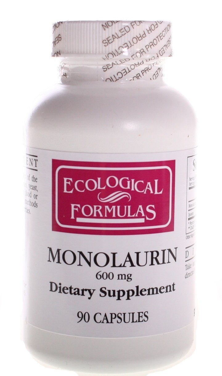 Monolaurin 600mg Ecological Formulas Cardiovascular bottle 2