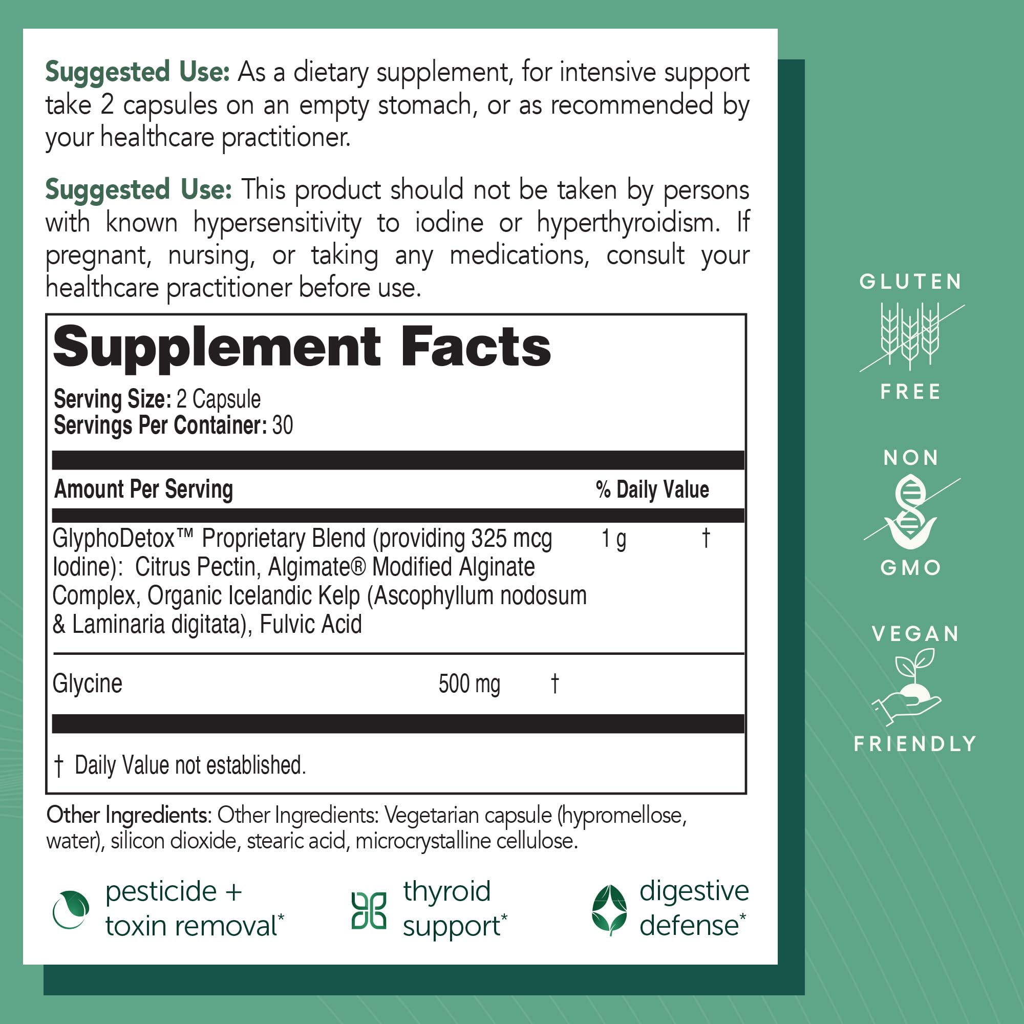 EcoNugenics GlyphoDetox citrus pectin highlights fiber-based toxin binding for cleaner digestion.