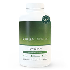 ecoNugenics PectaClear bottle-pour demonstrates easy daily detox for energy and digestion