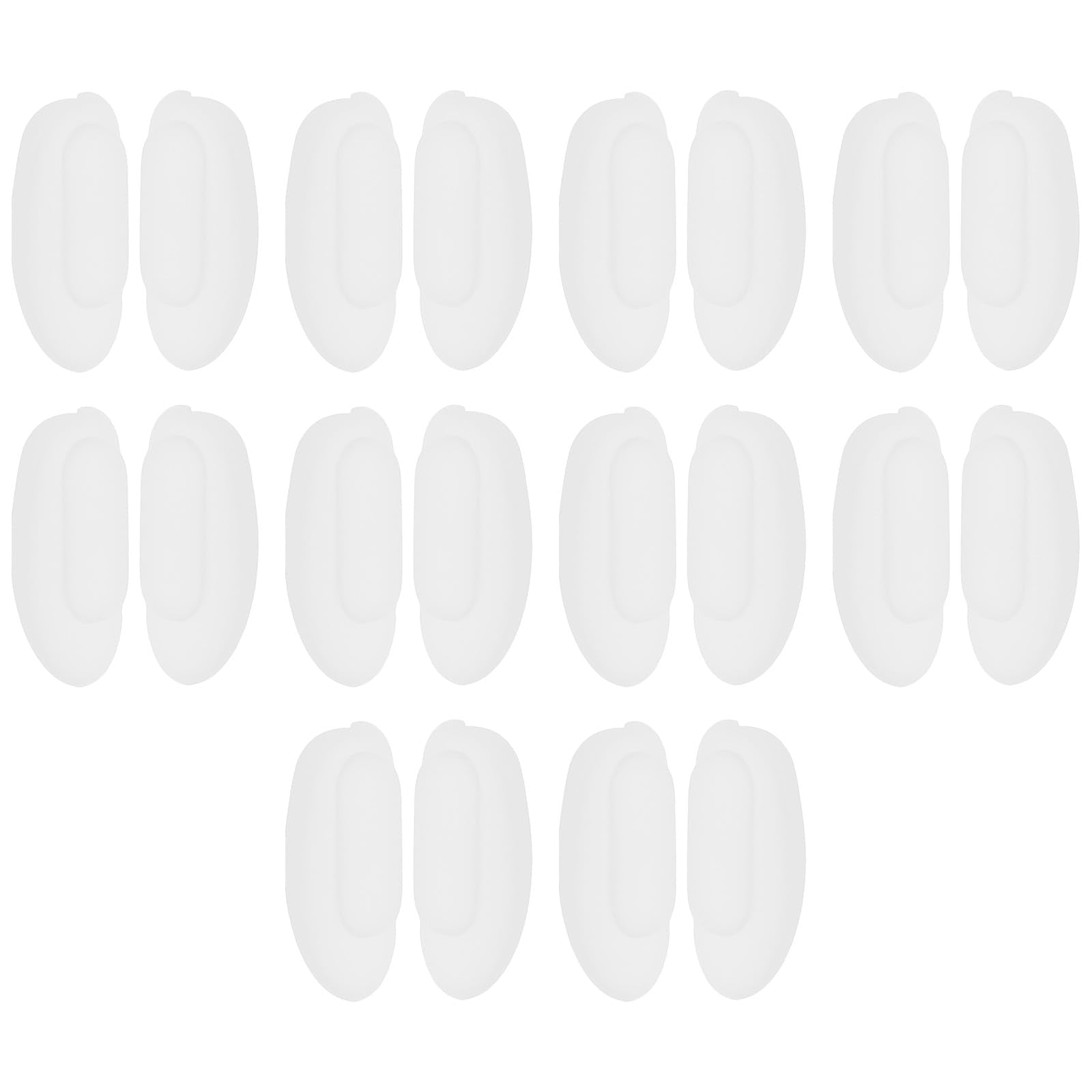 ECSiNG 7x13mm clear silicone nose pieces for Mykita glasses - front view